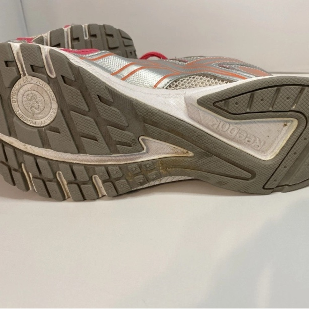 GOOD Reebok Women's Quickchase, Steel/Silver Metallic/Blazing Pink Size 10 - Picture 9 of 10